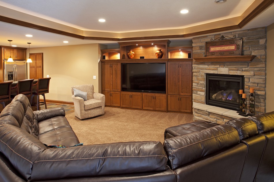 Project Feature Farmington Basement Bar, Entertainment Area, and New