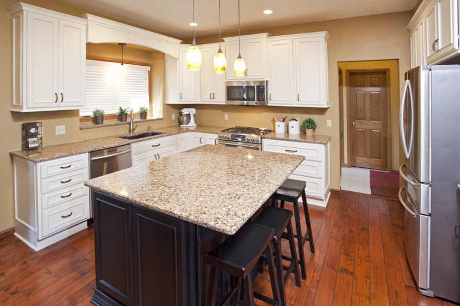 Real Home Feature Elegant Cream & Black Kitchen Remodel Apple Valley